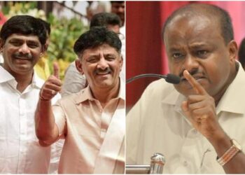 ಕೋತ್ವಾಲನಿಗೆ ಹೆಂಡ ಕುಡಿಸುತ್ತಾ ಕುಳಿತಿದ್ದವರು ನೀವು: ಟೇಪ್ ಹಿಡಿದು ಜಮೀನು ಅಳೆಯುವವರಿಗೆ ರೈತರ ನೋವು ಅರ್ಥವಾಗಲ್ಲ!-ಡಿಕೆ ಬ್ರದರ್ಸ್ ಇತಿಹಾಸ ಕೆದಕಿ ಹೆಚ್ ಡಿ ಕುಮಾರಸ್ವಾಮಿ ಗುಡುಗು