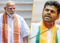 ಪ್ರತಿಯೊಂದಕ್ಕೂ ದೇಶವಿರೋಧಿ ಹಣೆಪಟ್ಟಿ ಬೇಡ: ಬಿಜೆಪಿ ತನ್ನ ಅಸ್ತಿತ್ವಕ್ಕಾಗಿ ಶತ್ರುಗಳನ್ನು ಸೃಷ್ಟಿಸುತ್ತಿದೆಯೇ? ಮೋದಿ ಸರ್ಕಾರದ ವಿರುದ್ಧ ಅಣ್ಣಾಮಲೈ ವಾಗ್ದಾಳಿ