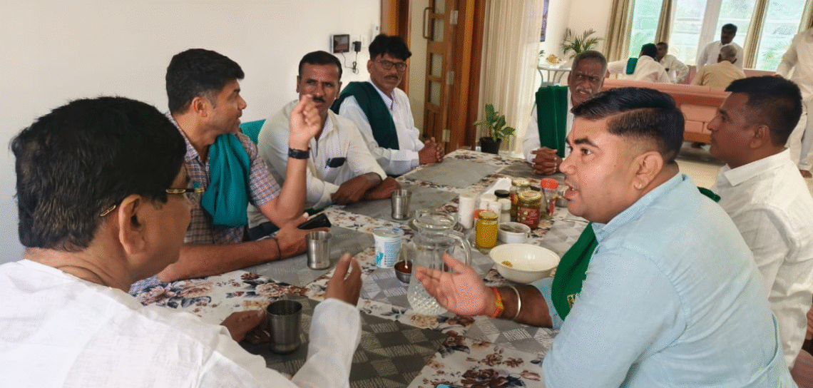 darshan-puttannaiah-delhi-meeting-sugarcane-farmers-price-weightage-fraud-frp-sap-msp